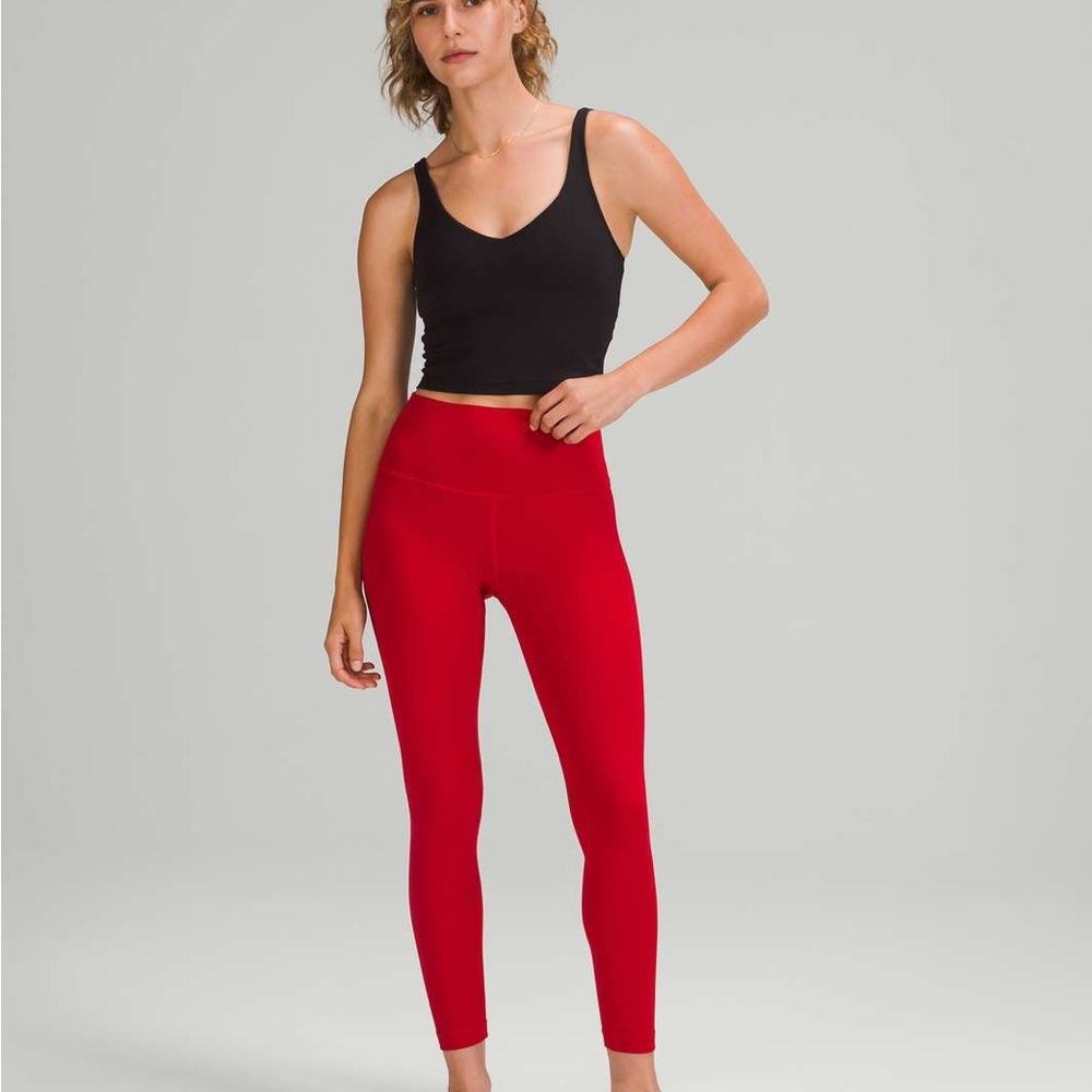 Lululemon align high rise 25” - dark red